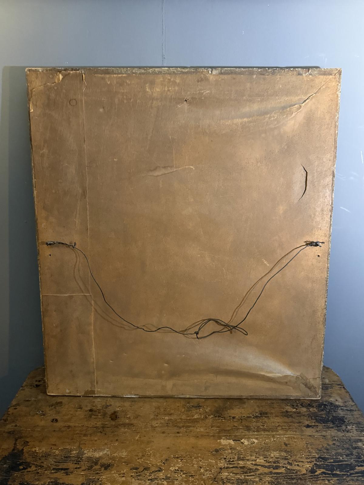 Lucrare figurativă semnată Gheorghe Chirovici, interior oriental, efect de tablou în tablou, prima jumătate a secolului XX. sertar magic București