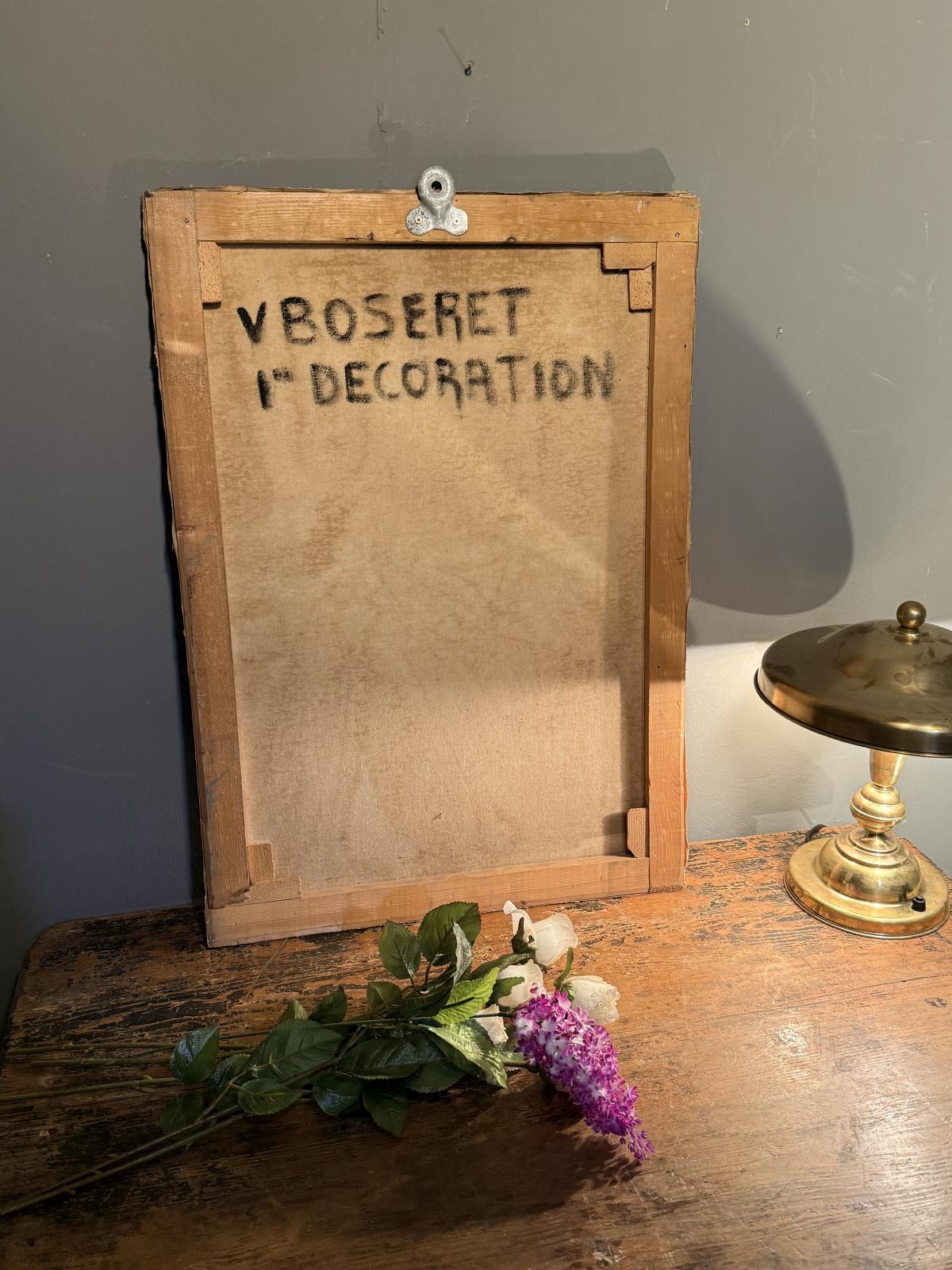 Tablou expresionist semnat, tehnică mixtă, datat 1985. Lucrare decorativă cu relief și compoziție modernă. sertar magic București