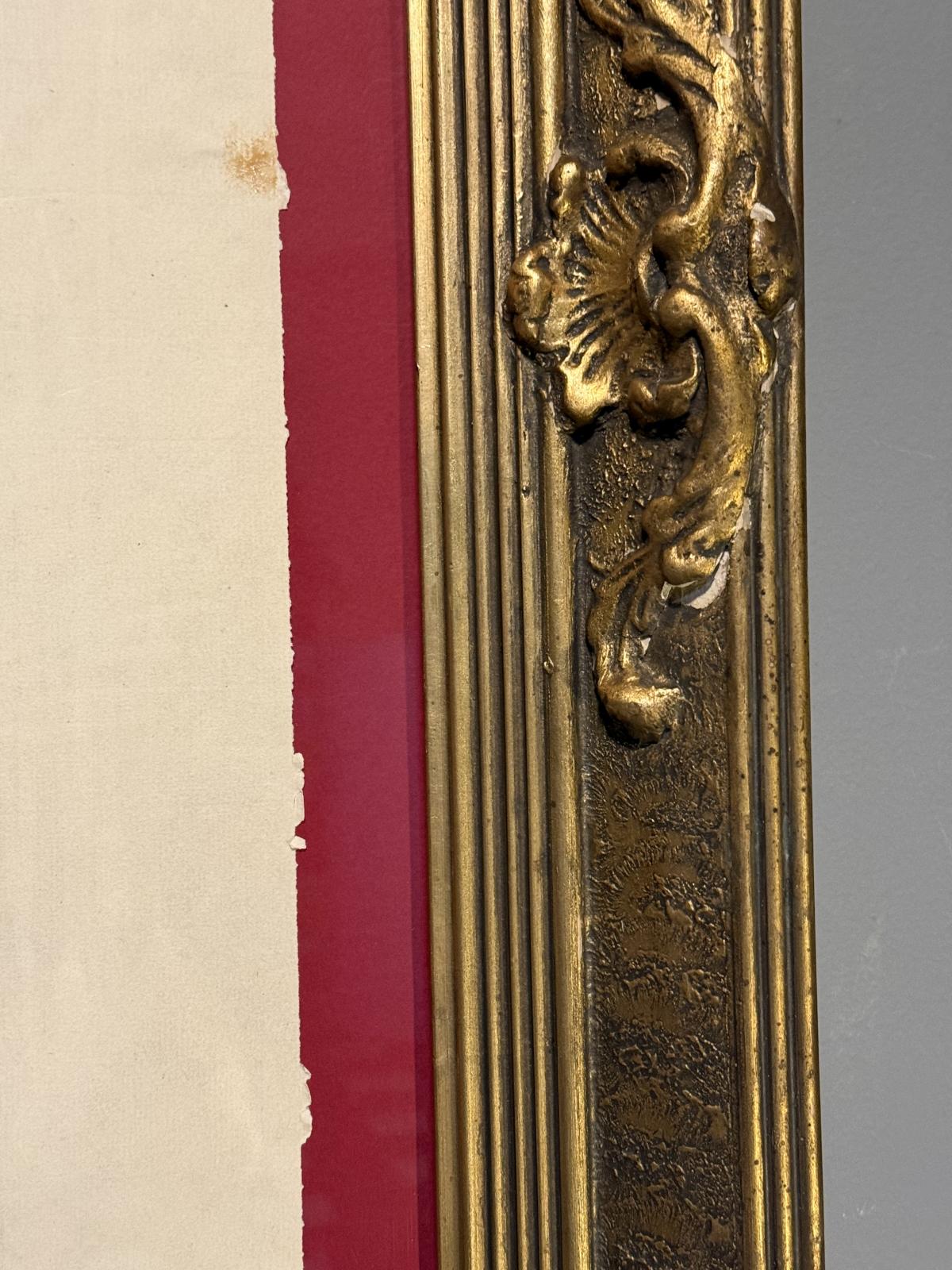 Desen academic realizat în creion și datat 10 Martie 1890, atribuit lui Nicolae Protopopescu-Pake. Ramă aurită de mari dimensiuni. Sertar Magic București.